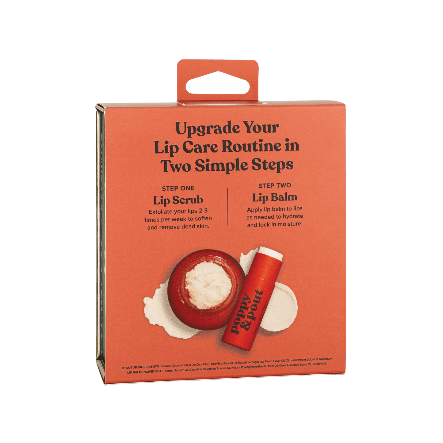 Poppy & Pout - Lip Care Duo, Pomegranate Peach