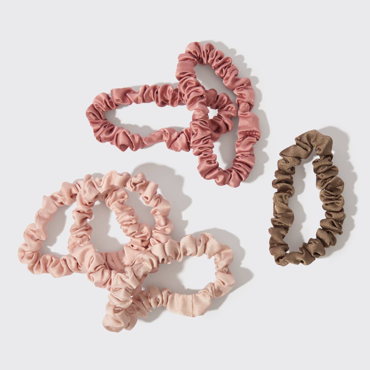 KITSCH - Holiday Ultra Petite Scrunchies 6 pc Set - Terracotta